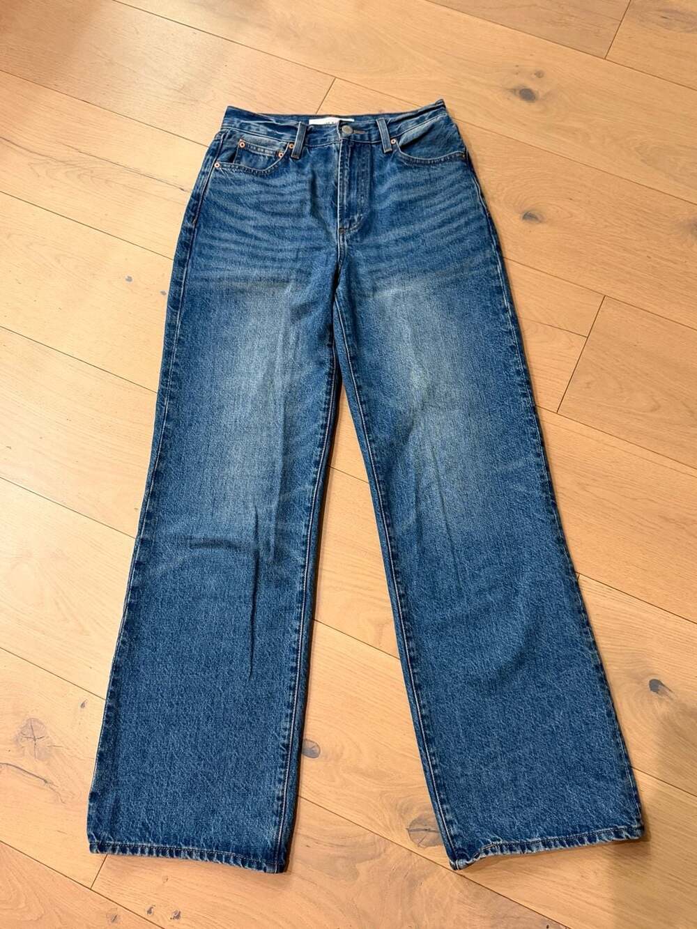 Denim Forum The Farrah Hi-Rise Wide Leg Jeans